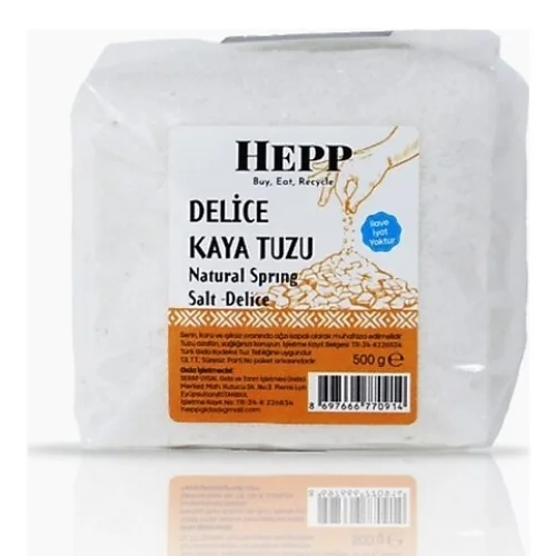 HEPP DELİCE KAYA TUZU ÖĞÜTÜLMÜŞ 500 G