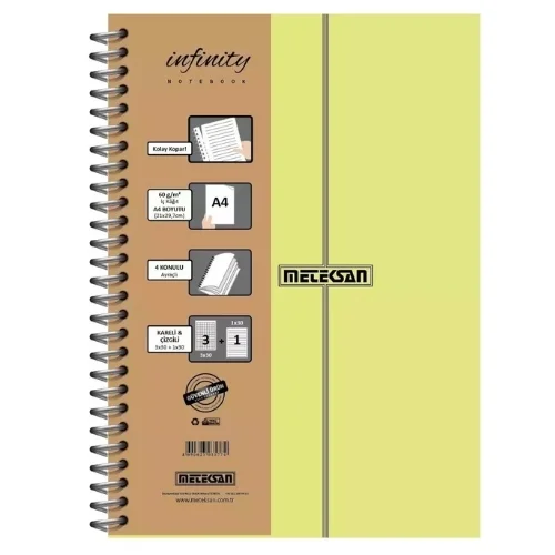 METEKSAN İNFINITY A4 3+1 KON. 120YP SPIR. DEFTER