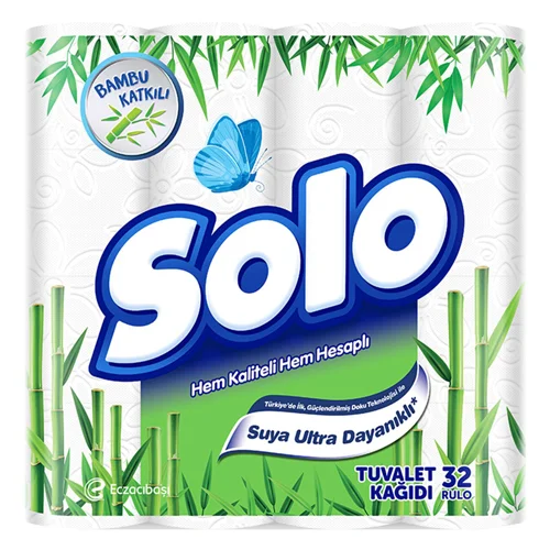 SOLO BAMBU TUVALET KAĞIDI 2 KATLI 32Lİ